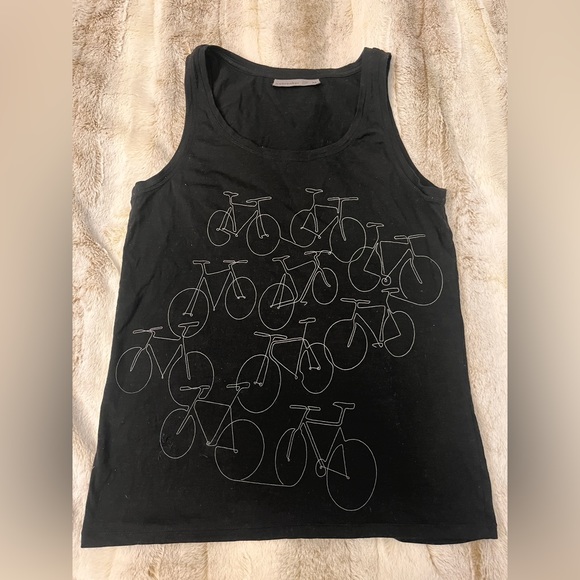 ICEBREAKER Tech Lite Full Cycle black bicycle will women’s tank M - Picture 4 of 8